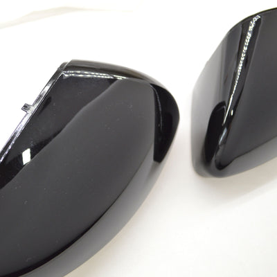 MC6299BLK 19-22 Nissan Altima 2 PCS Top Gloss Black Replacement Mirror Cover Chrome Delete Kit