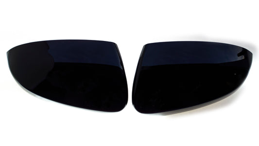 MC6300BLK 16-21 Hyundai Tucson 2 PCS No Turn Signal Top Gloss Black Tape-on Mirror Cover Chrome Delete Kit