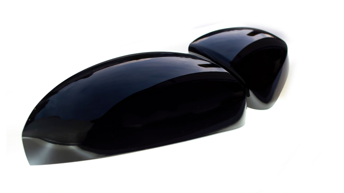 MC6300BLK 16-21 Hyundai Tucson 2 PCS No Turn Signal Top Gloss Black Tape-on Mirror Cover Chrome Delete Kit