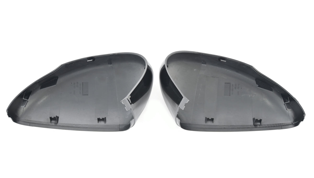 MC6305BLK 20-22 Ford Escape 2 PCS With Turn Signal Top Gloss Black Replacement Mirror Cover Chrome Delete Kit