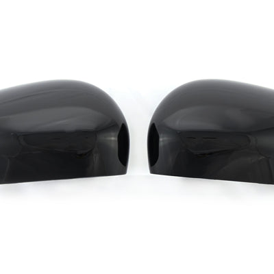 MC6305BLK 20-22 Ford Escape 2 PCS With Turn Signal Top Gloss Black Replacement Mirror Cover Chrome Delete Kit