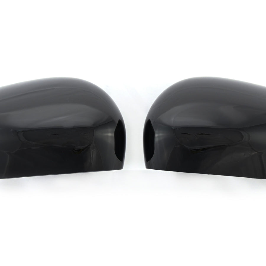 MC6305BLK 20-22 Ford Escape 2 PCS With Turn Signal Top Gloss Black Replacement Mirror Cover Chrome Delete Kit