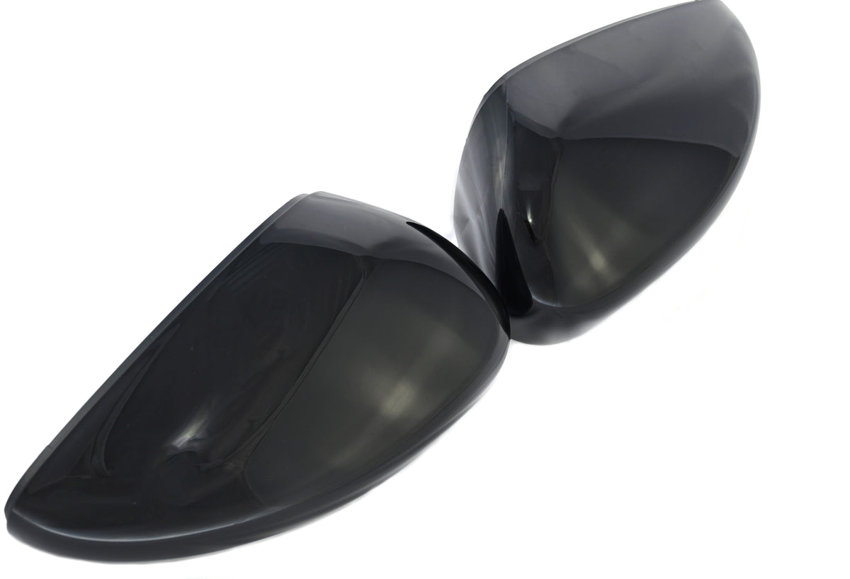 MC6305BLK 20-22 Ford Escape 2 PCS With Turn Signal Top Gloss Black Replacement Mirror Cover Chrome Delete Kit