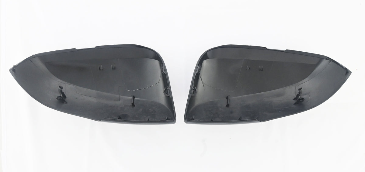 MC6307BLK 21-22 Toyota Venza 2 PCS With Turn Signal Top Gloss Black Replacement Mirror Cover Chrome Delete Kit
