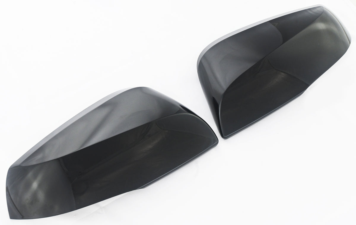 MC6307BLK 16-23 Toyota Tacoma, 2 PCS With Turn Signal Top Gloss Black Replacement Mirror Cover Chrome Delete Kit