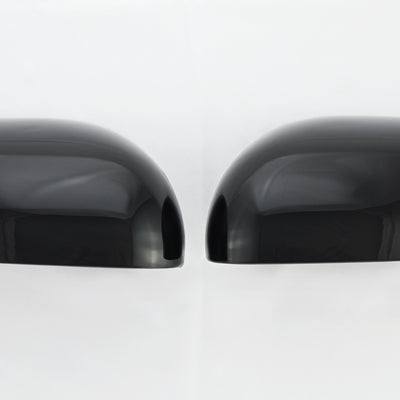 MC6310BLK 20-22 Kia Soul 2 PCS No Turn Signal Top Gloss Black Tape-on Mirror Cover Chrome Delete Kit