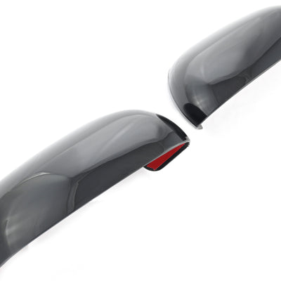 MC6310BLK 20-22 Kia Soul 2 PCS No Turn Signal Top Gloss Black Tape-on Mirror Cover Chrome Delete Kit