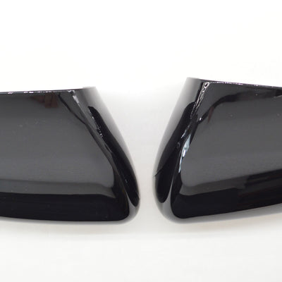 MC6313BLK 20-22 Ford Explorer 2 PCS No Turn Signal Top Gloss Black Tape-on Mirror Cover Chrome Delete Kit