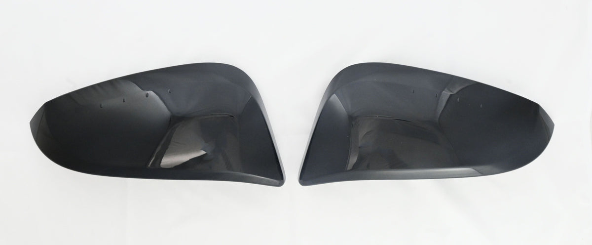 MC6314BLK 13-18 Toyota RAV4 2 PCS Top Gloss Black Replacement Mirror Cover Chrome Delete Kit