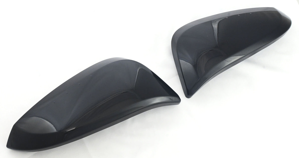 MC6314BLK 13-18 Toyota RAV4 2 PCS Top Gloss Black Replacement Mirror Cover Chrome Delete Kit