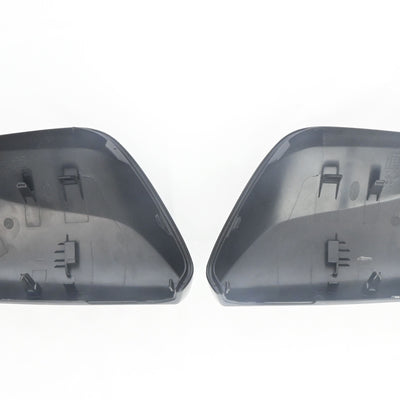 MC6317BLK 17-21 Toyota Prius, 19-21 Toyota Camry 2 PCS No Turn Signal Top Gloss Black Replacement Mirror Cover Chrome Delete Kit