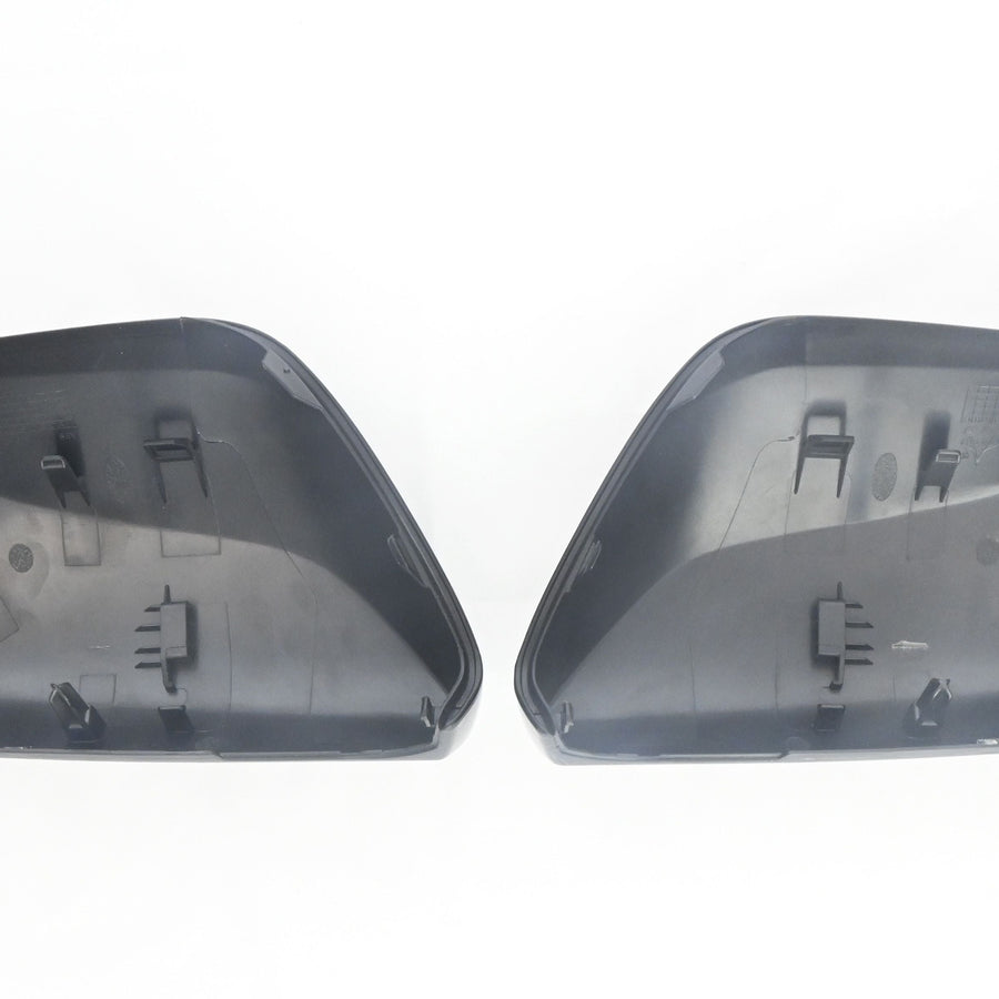 MC6317BLK 17-21 Toyota Prius, 19-21 Toyota Camry 2 PCS No Turn Signal Top Gloss Black Replacement Mirror Cover Chrome Delete Kit