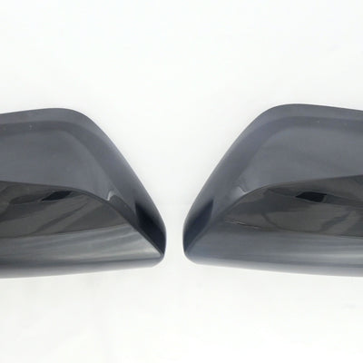 MC6317BLK 17-21 Toyota Prius, 19-21 Toyota Camry 2 PCS No Turn Signal Top Gloss Black Replacement Mirror Cover Chrome Delete Kit