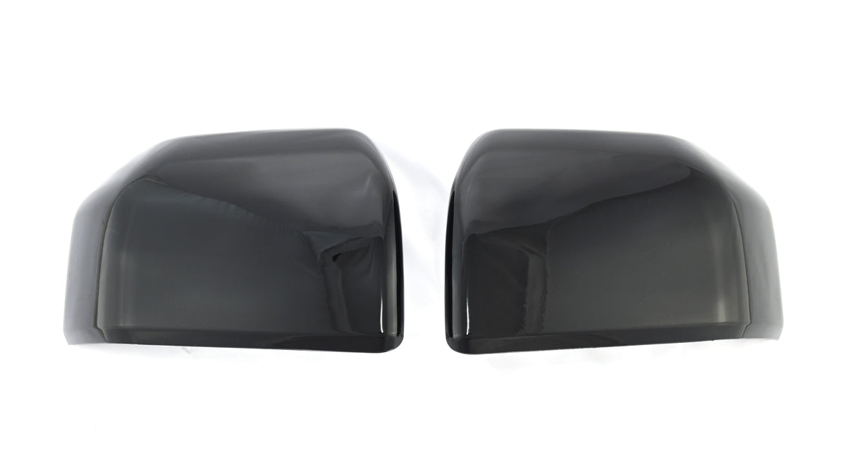 MC6323BLK 15-20 Ford F-150 2 PCS Top Gloss Black Replacement Mirror Cover Chrome Delete Kit