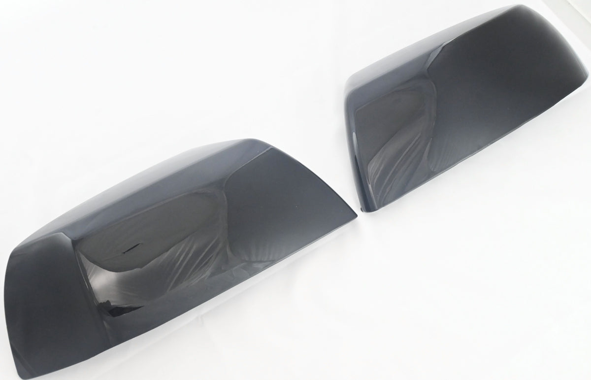 MC6329BLK 07-20 Toyota Sequoia 2 PCS Top Gloss Black Replacement Mirror Cover Chrome Delete Kit