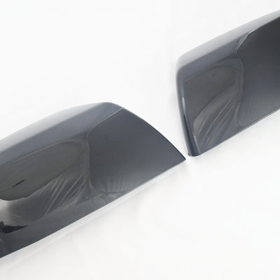 MC6329BLK 07-20 Toyota Sequoia 2 PCS Top Gloss Black Replacement Mirror Cover Chrome Delete Kit