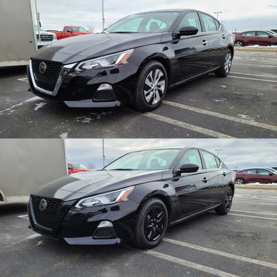 DH6292BLK 2022 Nissan Pathfinder W/ or W/O Smart Key 10 PCS Gloss Black Snap-on W/Tape Door Handle Cover