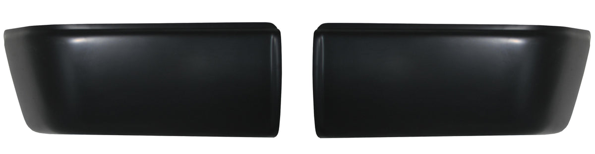 Paintable ABS rear bumper cover for 2007-2013 Chevy Silverado/GMC Sierra, no parking sensor cutouts, ready for painting.