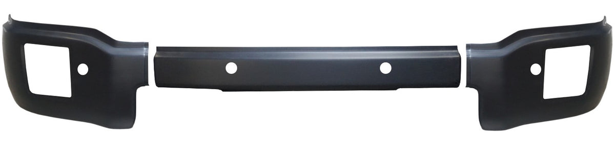 Paintable ABS front bumper cover for 2014-2015 GMC Sierra 1500, Chrome Delete BumperShellz with parking sensor cutouts, customizable for painting