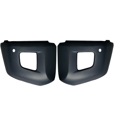 Paintable ABS BumperShellz Front Bumper Overlays for 2014-2021 Toyota Tundra, Chrome Delete Kit, With Sensor Holes – Ideal for Bumper Black-Out.