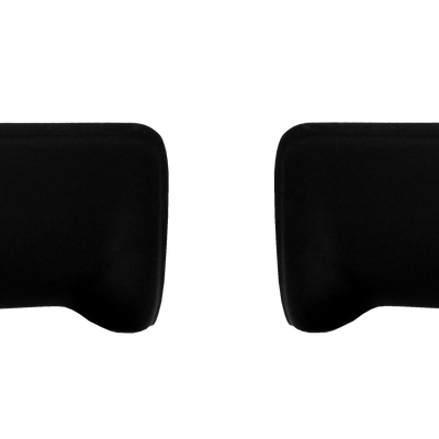 Paintable ABS rear BumperShellz chrome delete caps for 2009-2014 Ford F150, no parking sensor cutouts, ready for painting