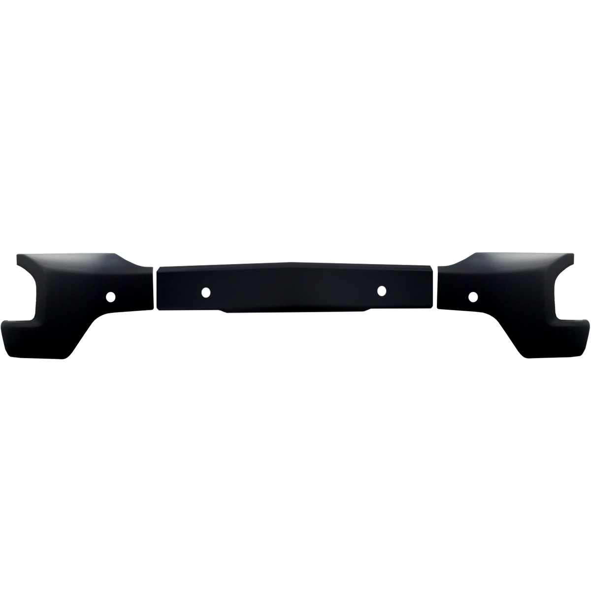 Customizable paintable ABS BumperShellz for 2019-2021 Chevy Silverado 1500, with parking sensor holes.