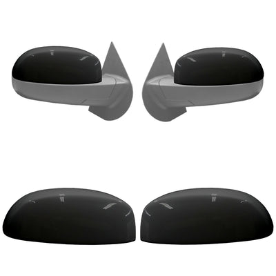 Paintable Mirror Overlay Kit for 2007-2013 Silverado/Sierra, ready for custom paint to match any vehicle exterior