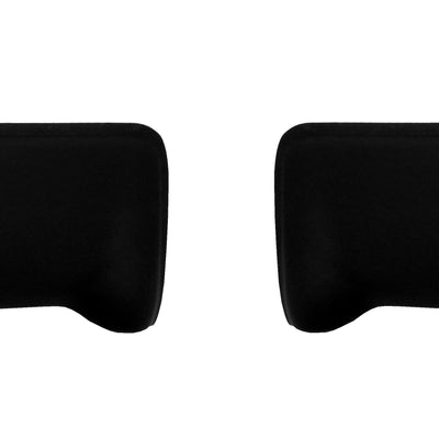 Paintable ABS rear BumperShellz chrome delete caps for 2009-2014 Ford F150, with parking sensor cutouts, ready for customization