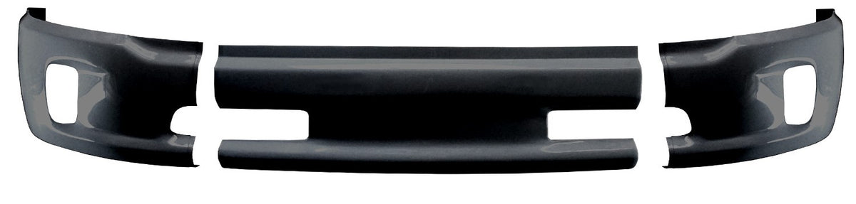 Paintable ABS front bumper cover for 2013-2018 Ram 1500, with fog lamp cutouts, no sensor holes, ready for painting.