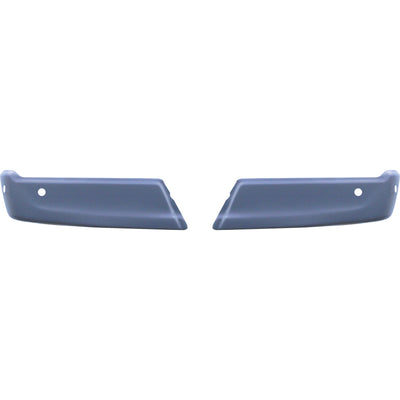 Paintable ABS 2021-2023 F150 Rear Bumper Covers with 4 parking Sensor hole cut outs, chrome delete kit 