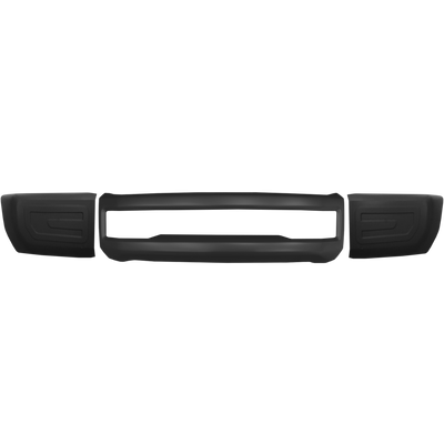 Paintable Bumper Covers for  2017-2019 Ford F250 or F350 without fog lamp cut outs, chrome delete kit