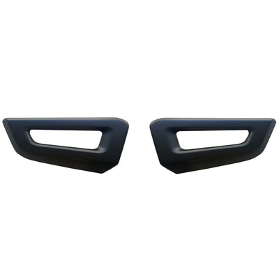 Paintable ABS Front Side Bumper Overlays for 2016-2020 Ford F150 Raptor, ready for custom coloring to match or contrast the vehicle's exterior.