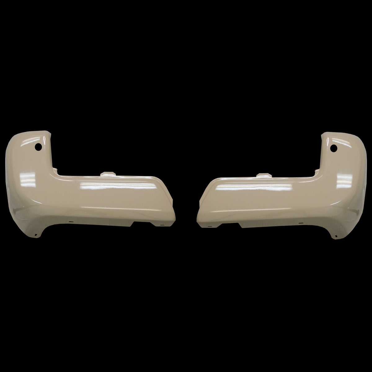 Quicksand rear bumper cover for 2016-2023 Toyota Tacoma, with parking sensor cutouts