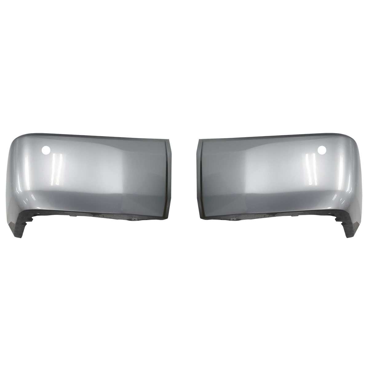 Silver Sky Metallic (Color Code: 1D6) BumperShellz Rear Bumper Overlays for 2014-2021 Toyota Tundra, With Sensor Holes
