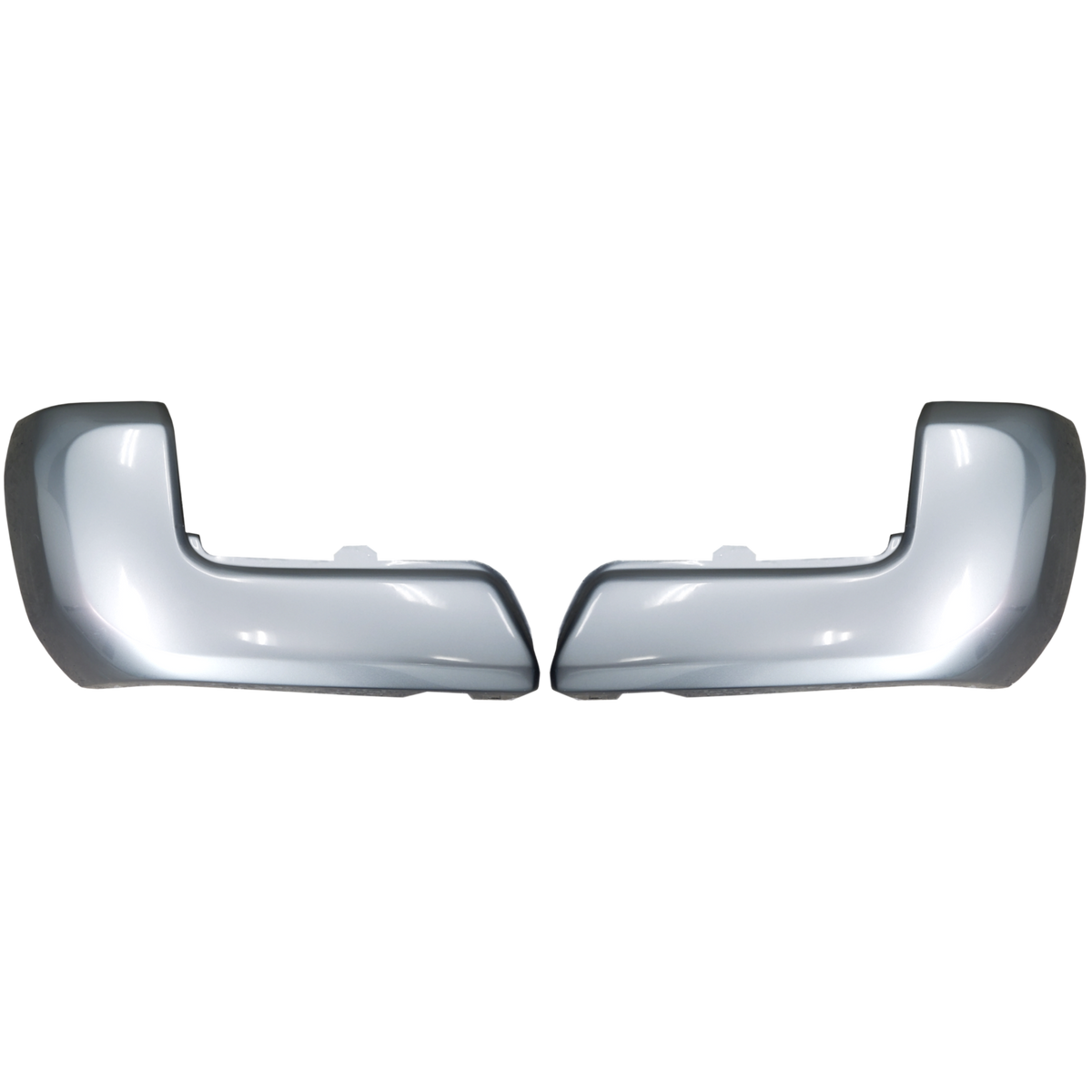Silver Sky rear bumper cover for 2016-2023 Toyota Tacoma, no parking sensor holes.