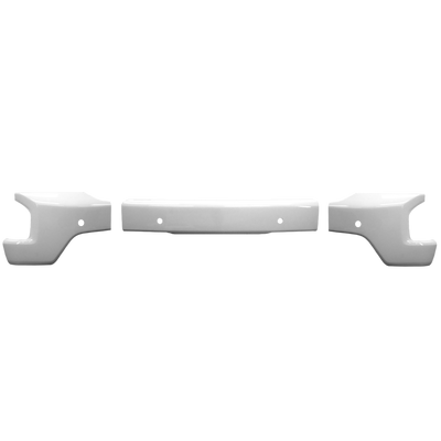 Olympic/Summit White front BumperShellz for 2019-2021 Chevy Silverado 1500, with parking sensor cutouts