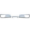 Summit White 2019-2024 Silverado/Sierra Rear Bumper Covers without parking Sensors and No exhaust Cut-Outs