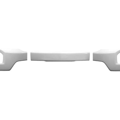 2019-2021 Chevy Silverado 1500 front BumperShellz in Olympic/Summit White, smooth finish without sensor holes.