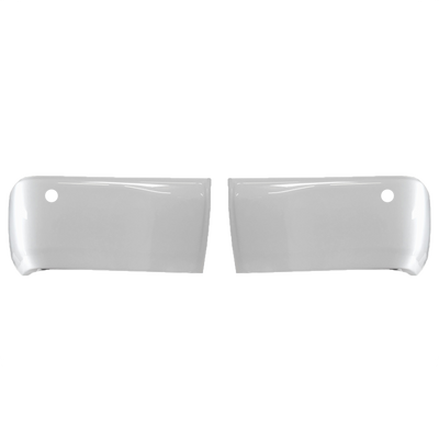 Super White II (Color Code: 040) BumperShellz Rear Bumper Overlays for 2014-2021 Toyota Tundra, With Sensor Holes