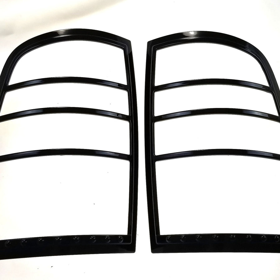 TL6152BLK 09-10 Dodge Ram 1500/11-17 Ram 1500 2 PCS Gloss Black Tape-on Tail Light Bezel Chrome Delete Kit