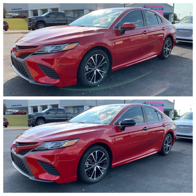 DH6284BLK 18-22 Toyota Camry Works over Keyless Sensors 4 PCS Gloss Black Snap-on W/Tape Door Handle Cover