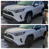 2019-2022 Toyota RAV4 Works over Keyless Sensors 4 PCS Gloss Black Snap-on W/Tape Door Handle Cover Chrome Delete Kit