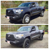 ABS6456BLK 16-19 Toyota Tacoma SR/SR5 1 PC Gloss Black Tape-on Grille Overlay Chrome Delete Kit